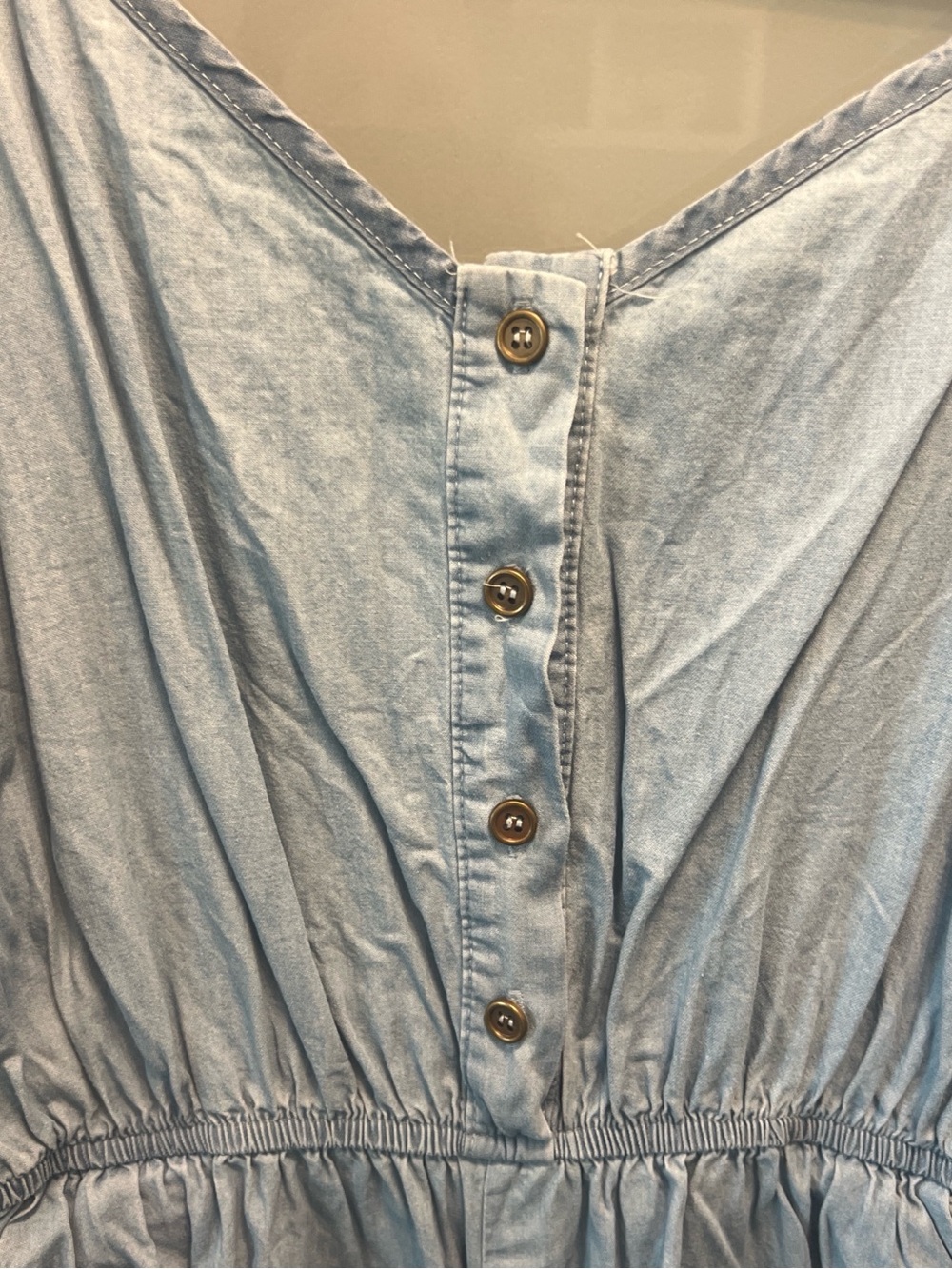 Others Follow Light Blue Denim Jumpsuit - Picture 2 of 3